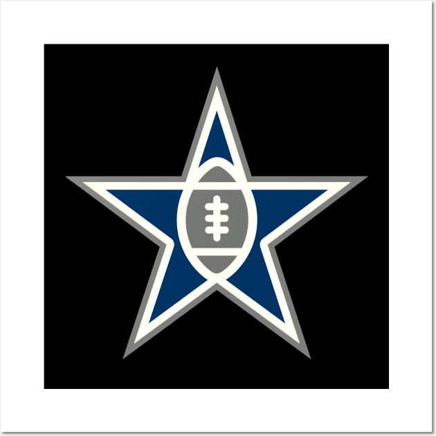 Dallas Cowboys 1 by Buck Tee Originals Wall Art by Buck Tee